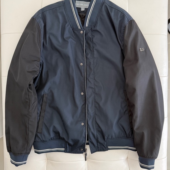 Michael Kors Men's Navy Bomber Jacket - Picture 1 of 9